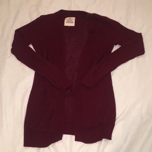 Burgundy Cardigan